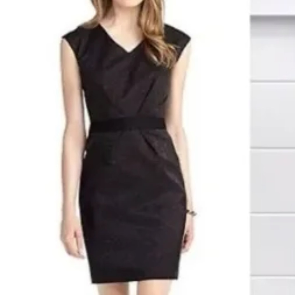 Loro Piana Brooks Brothers Sleeveless Shimmer Sheath Dress Size 10